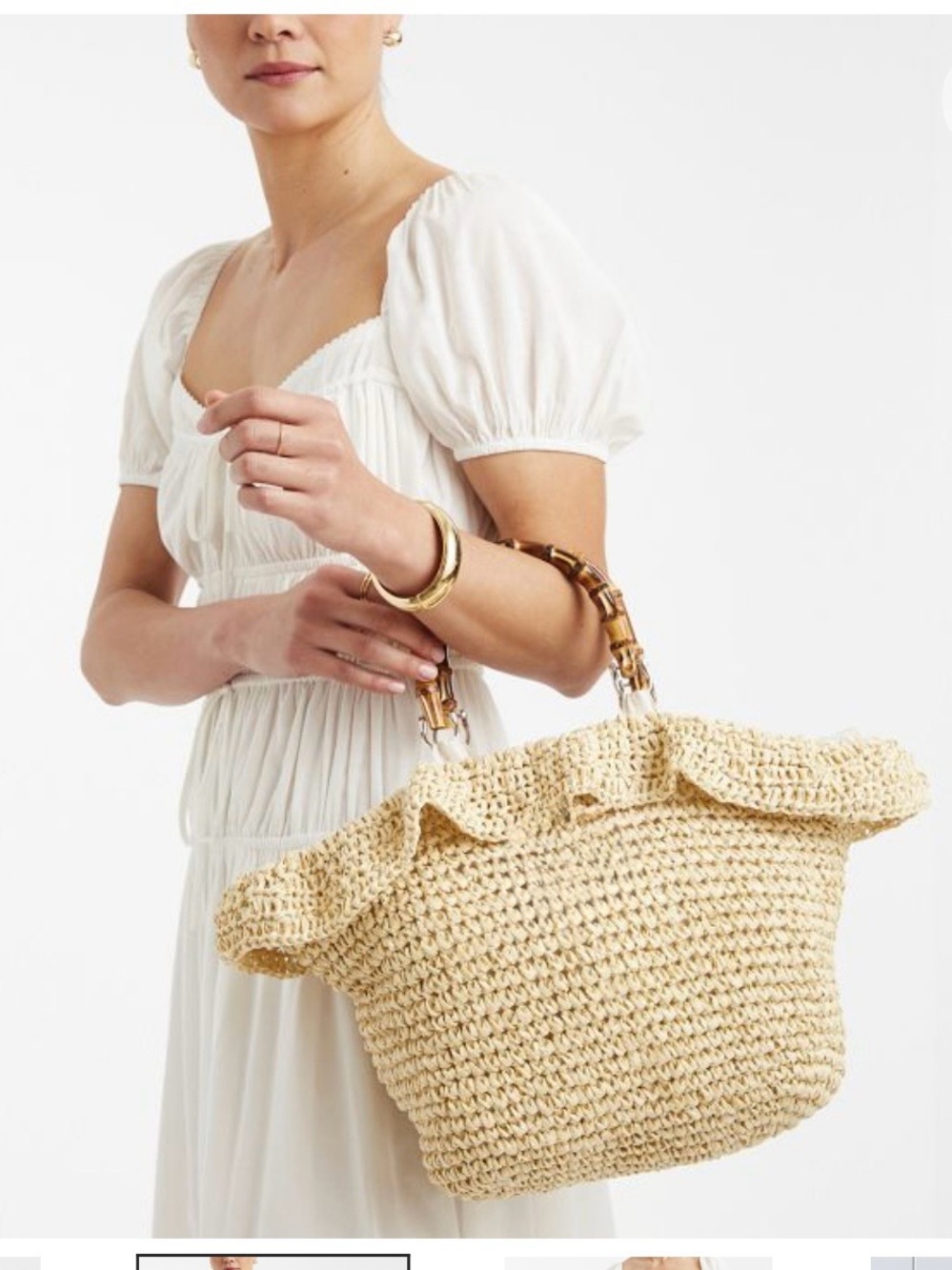 Mark & Graham ANTIGUA RUFFLE TOTE
